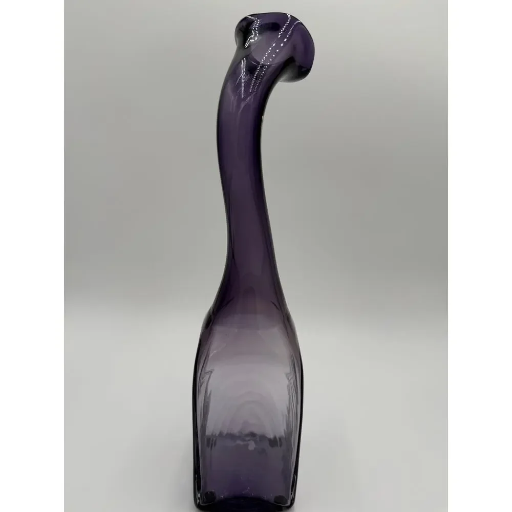 1970's Swung Glass Bent Neck Bottle
